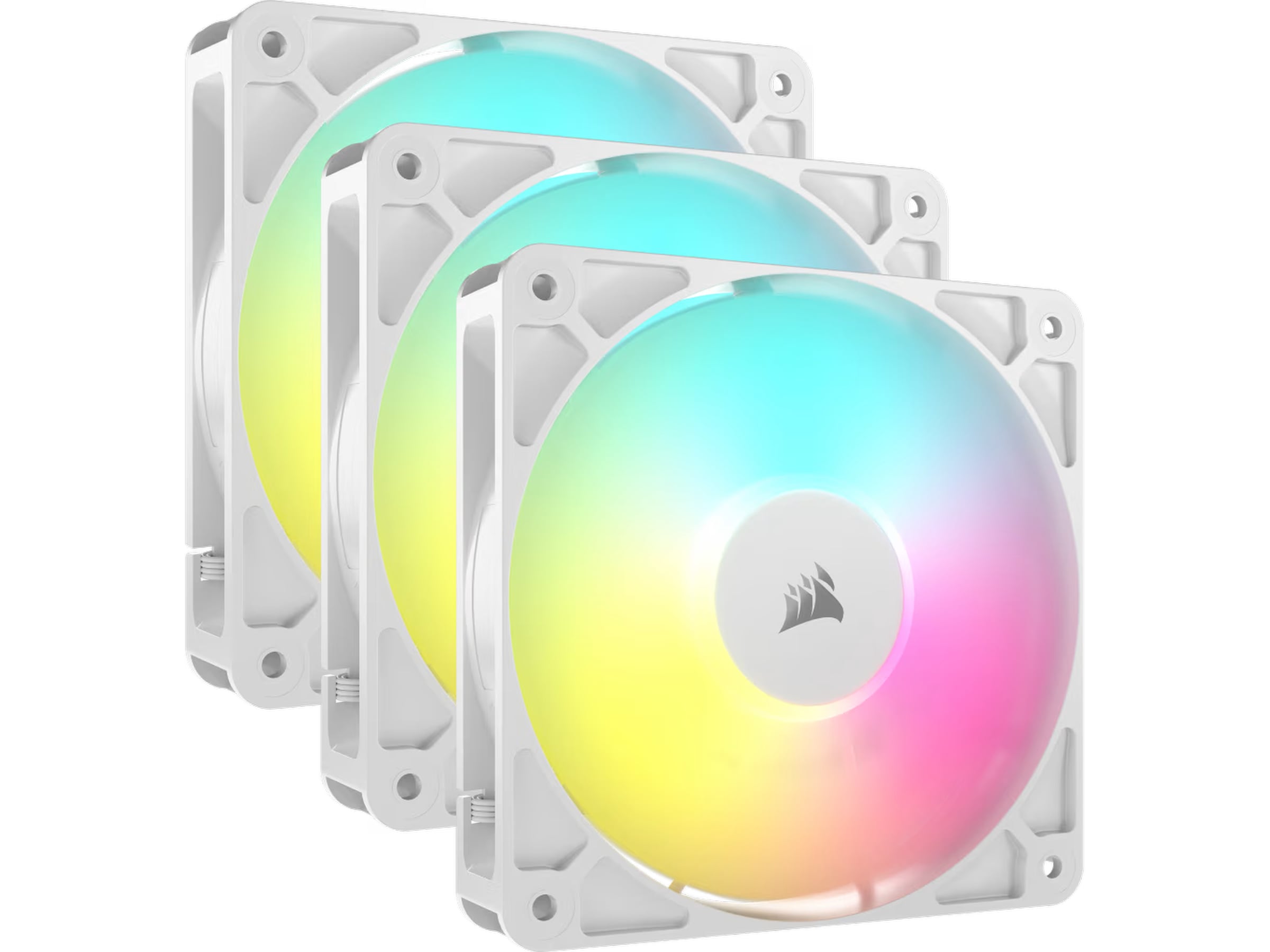 Corsair RS120 ARGB Vifte 3pk (hvit) Vifter