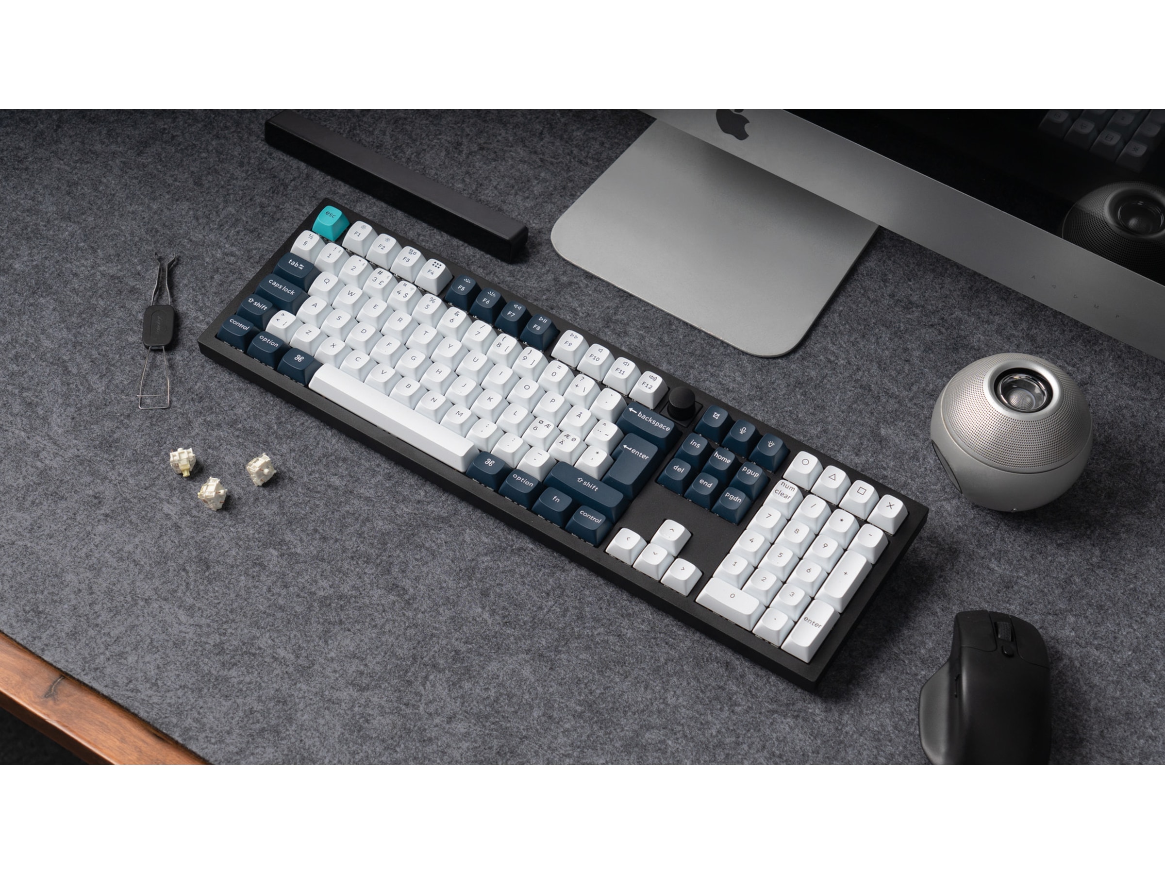 Keychron Q6 MAX 100% Trådløst Tastatur Red Switches Gamingtastatur