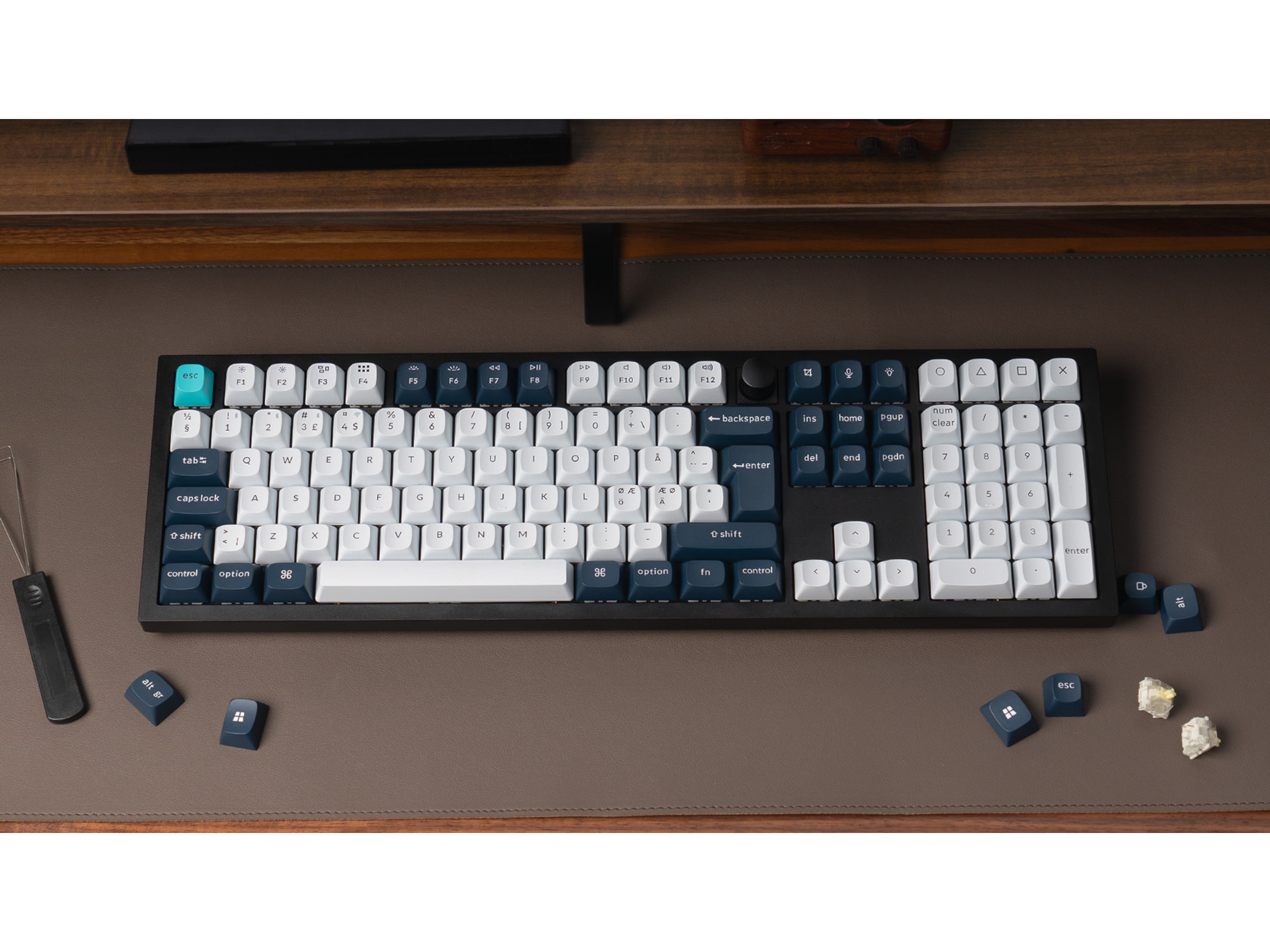 Keychron Q6 MAX 100% Trådløst Tastatur Red Switches Gamingtastatur
