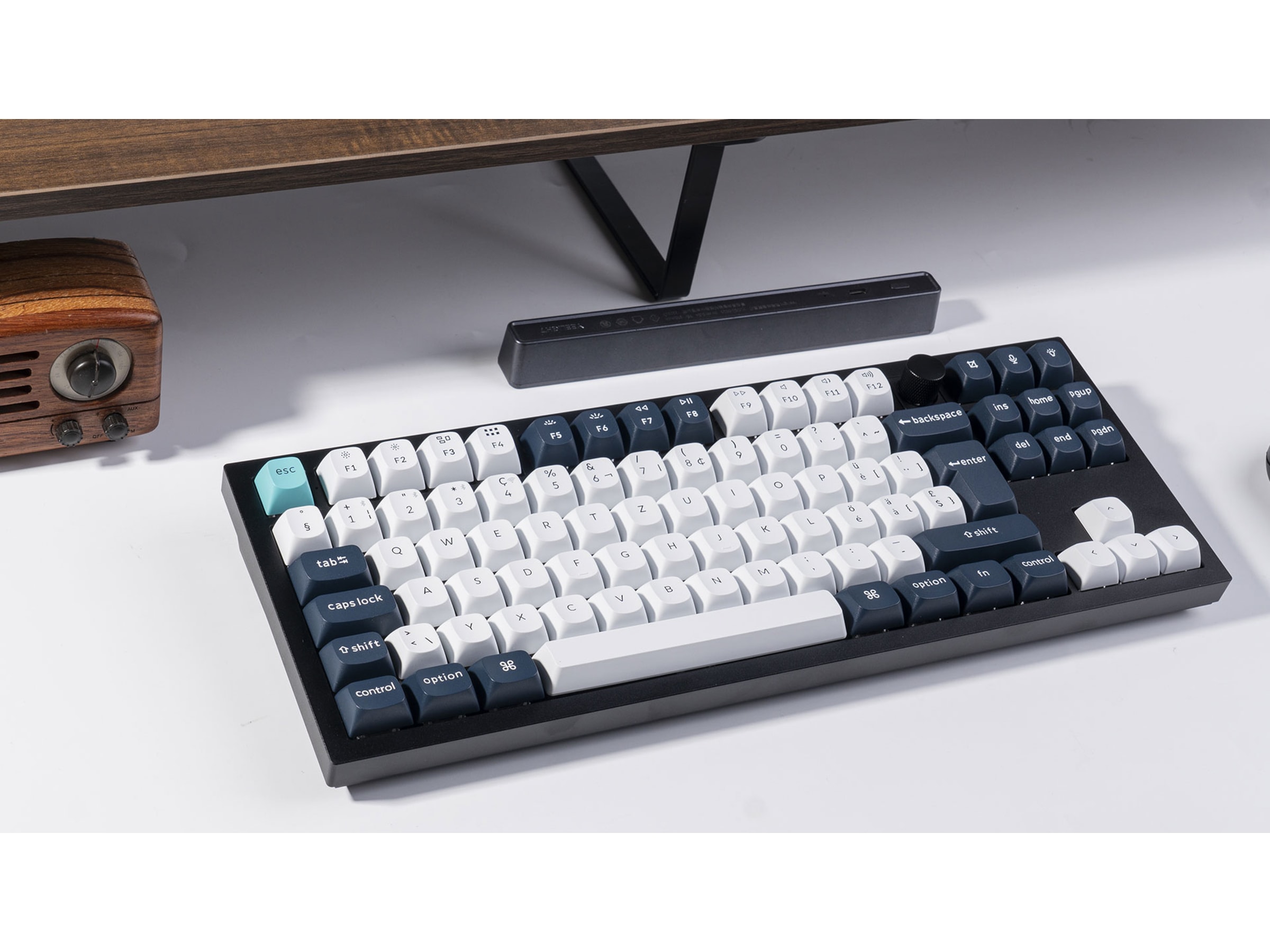 Keychron Q3 MAX 80% Trådløst Tastatur Brown Switches Gamingtastatur