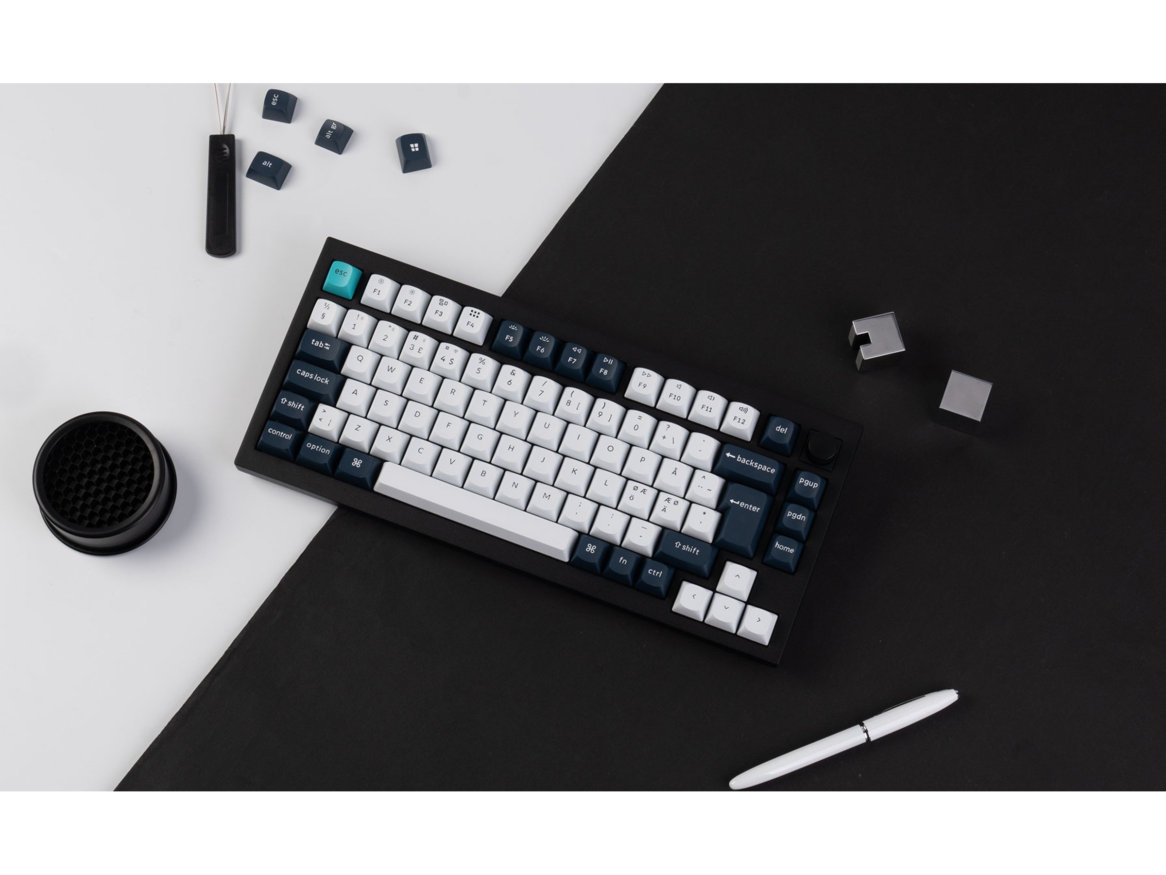 Keychron Q1 MAX 75% Trådløst Tastatur Brown Switches Gamingtastatur