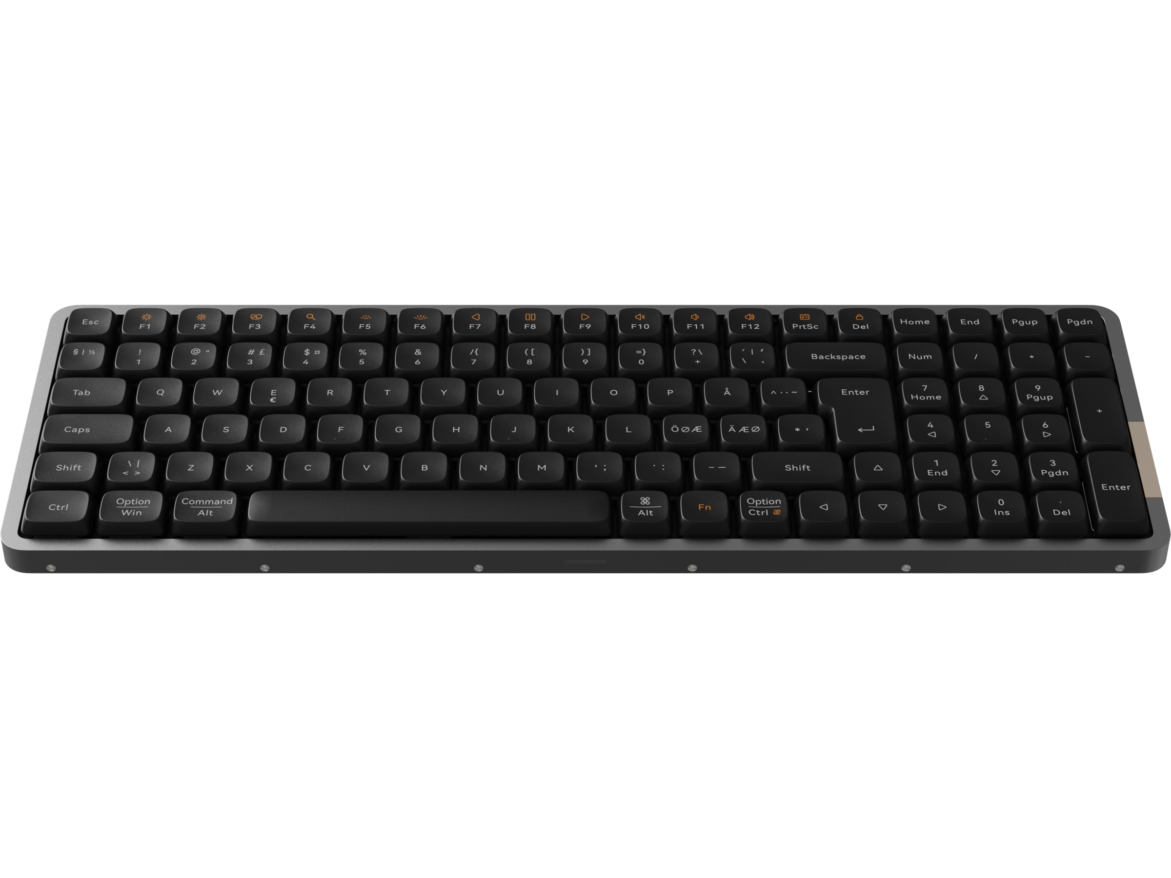 Lofree Flow100 low profile trådløst tastatur (sort) Tastatur