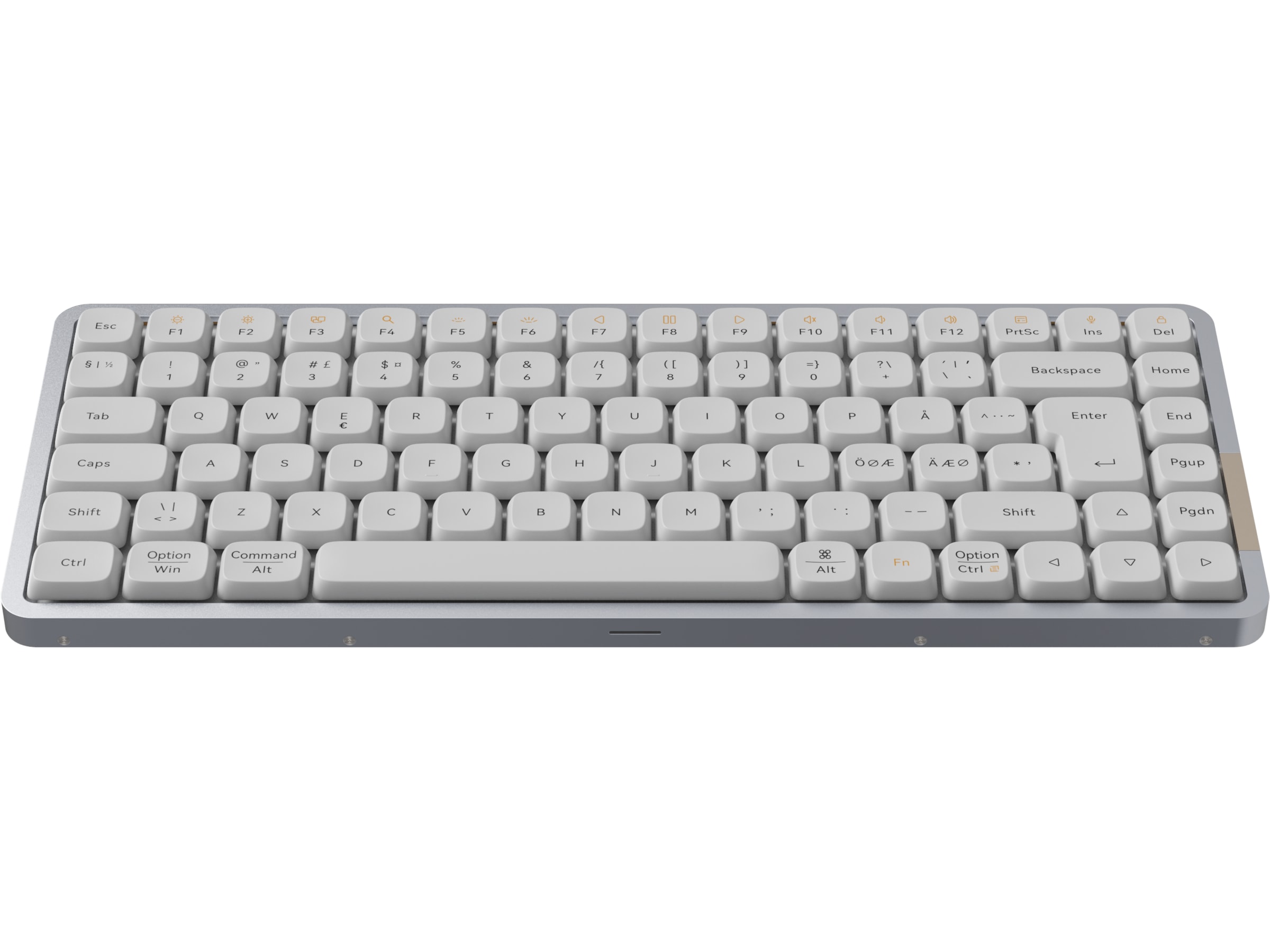 Lofree Flow84 low profile trådløst tastatur (hvit) Tastatur
