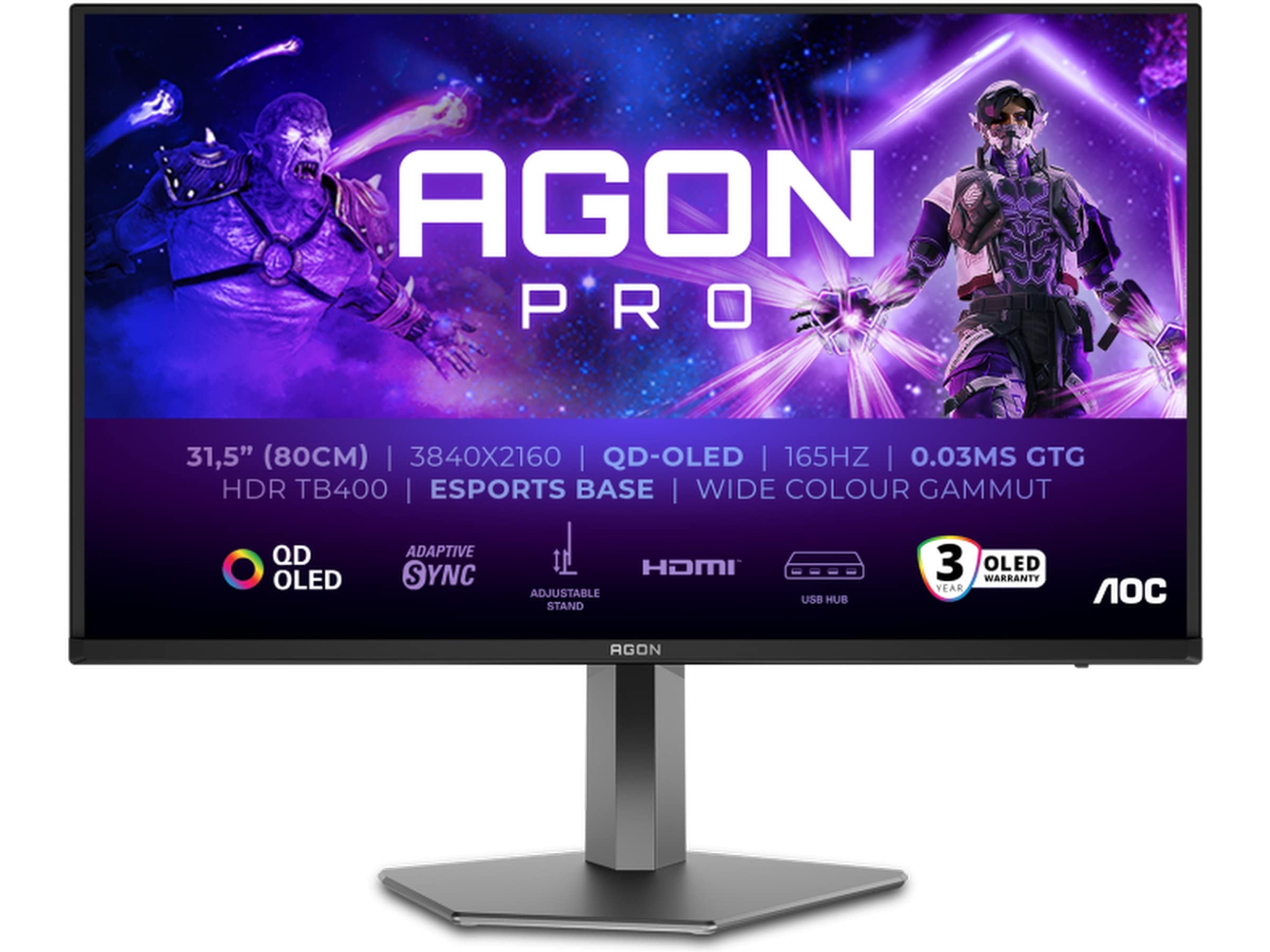 AOC 32" 4K gamingskjerm AG326UD Skjermer