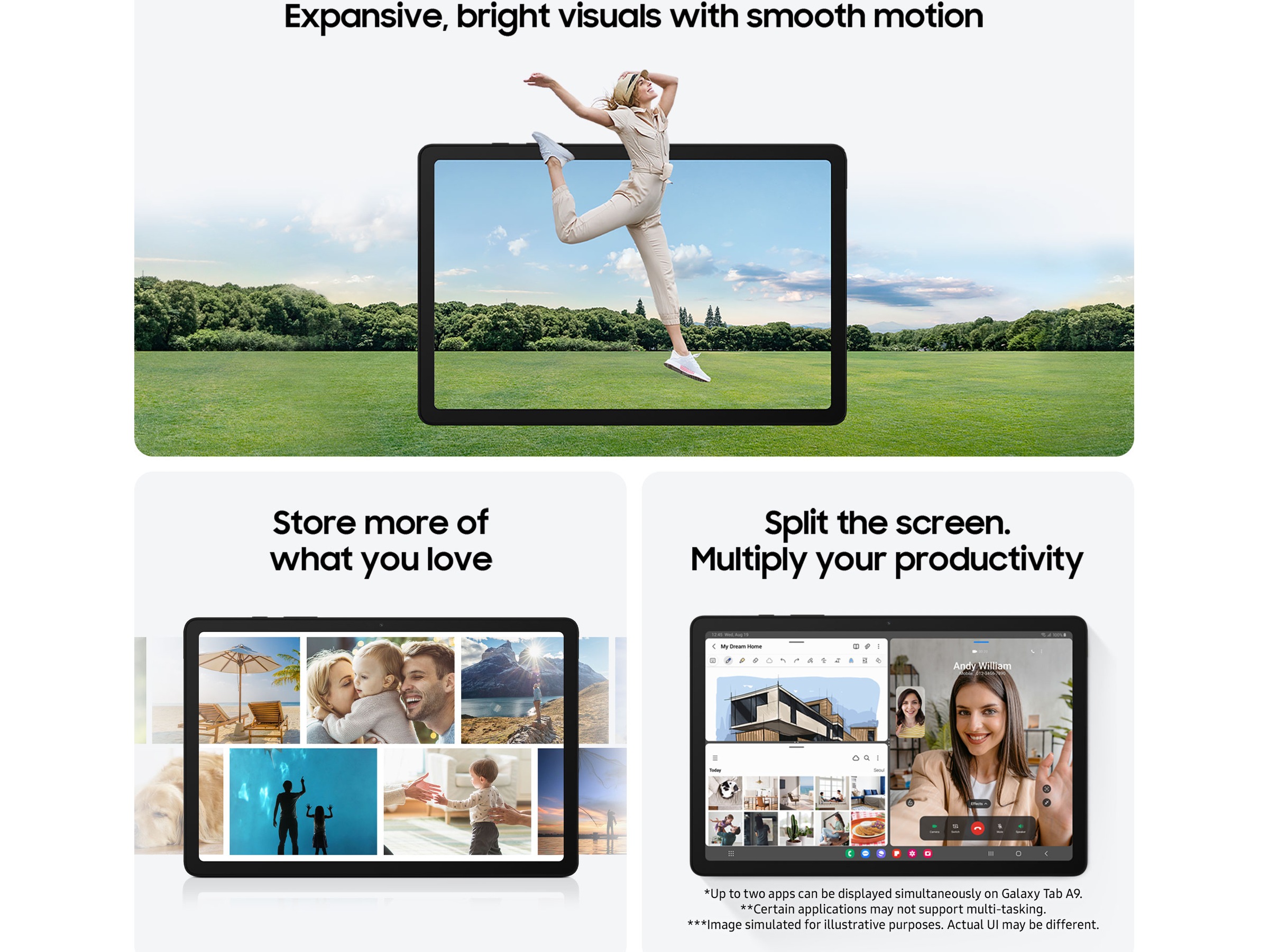 Samsung Galaxy Tab A9 4G (LTE) 128GB (silver) -B-Grade Demo annet i PC & nettbrett