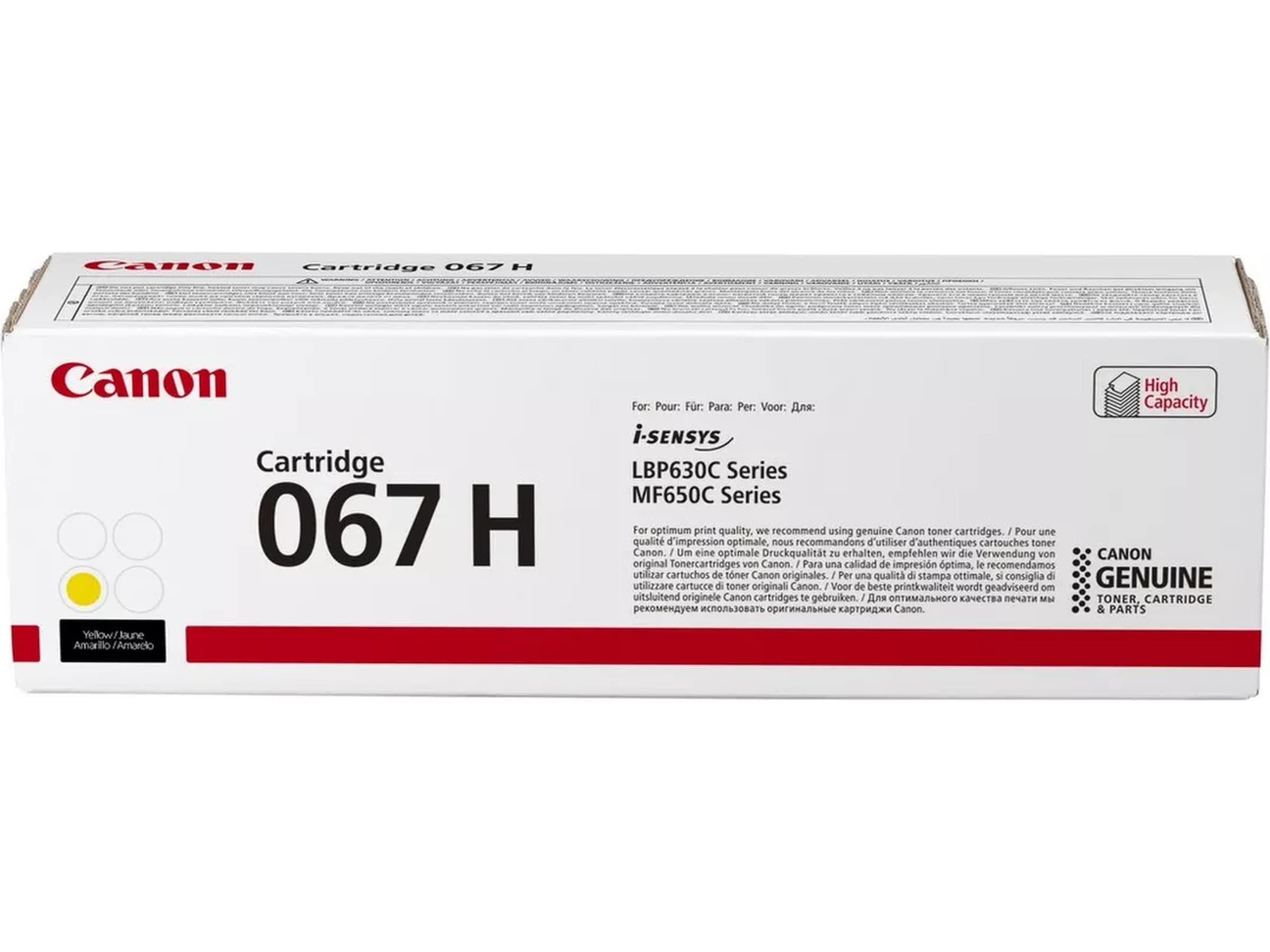Canon toner 067 H Gul Lasertoner