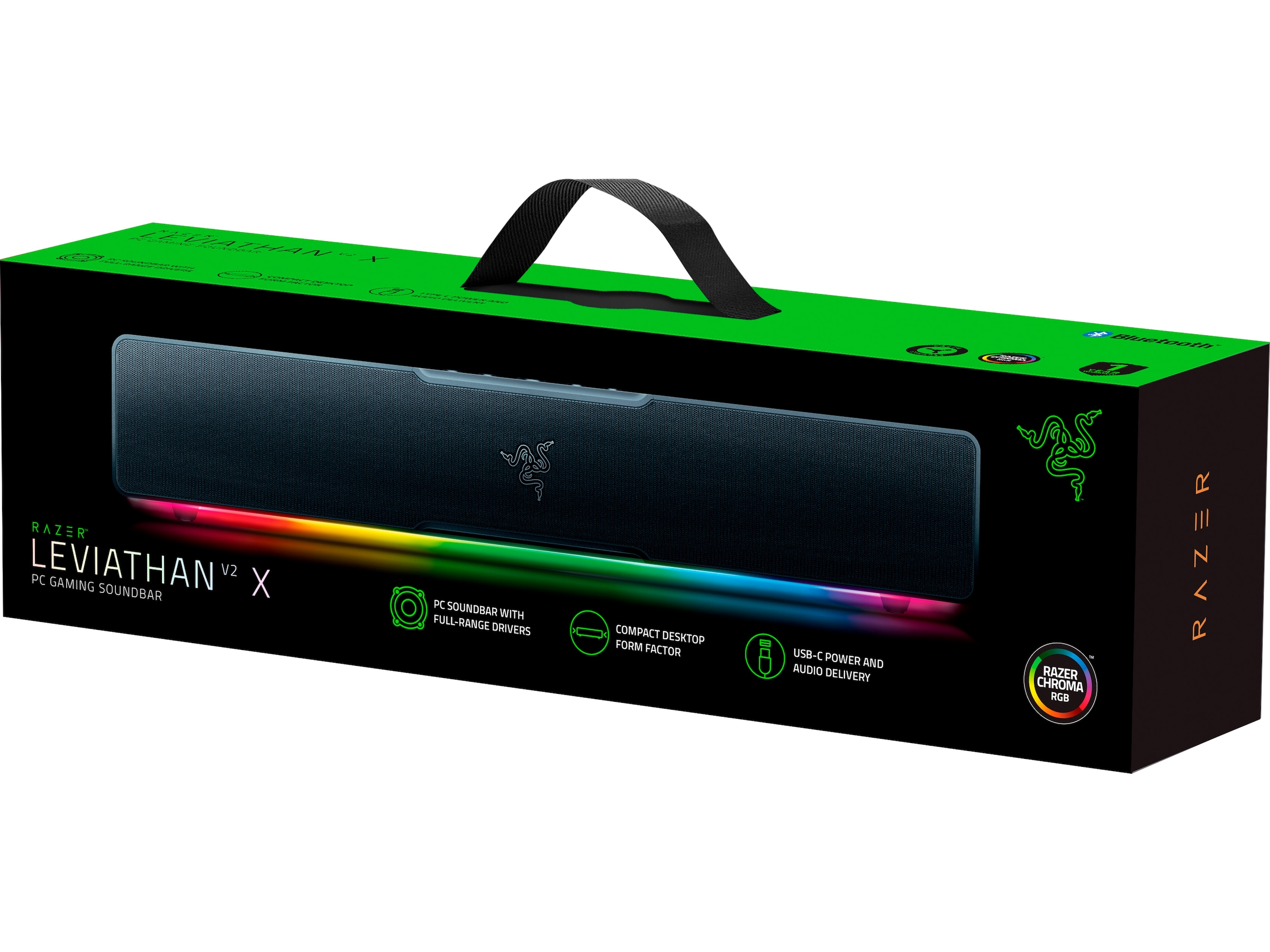 Razer Leviathan V2 X Gaming Høyttaler Trådløs / Bluetooth-høyttaler
