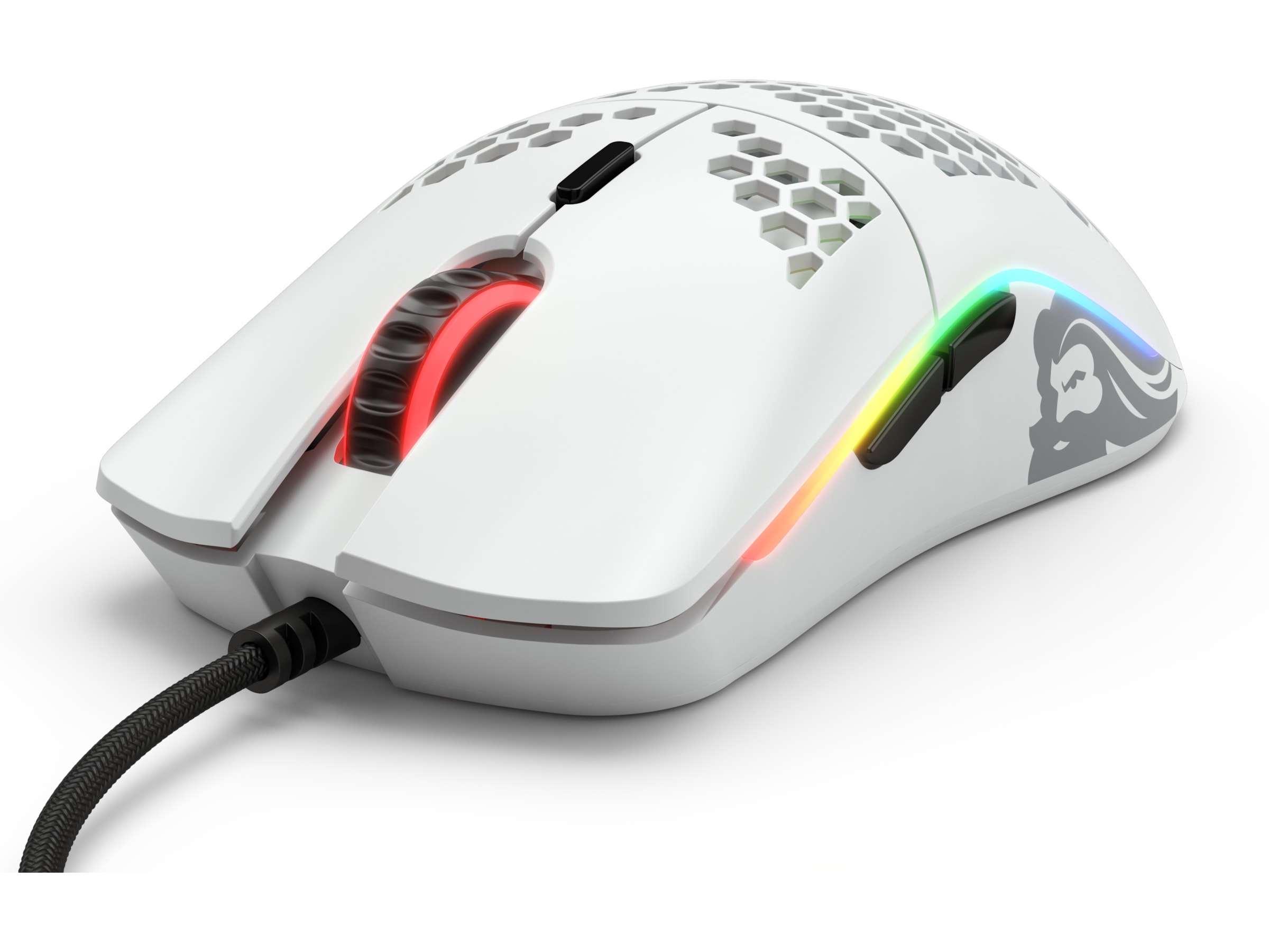 Glorious Model O Gamingmus (matt hvit) Gamingmus