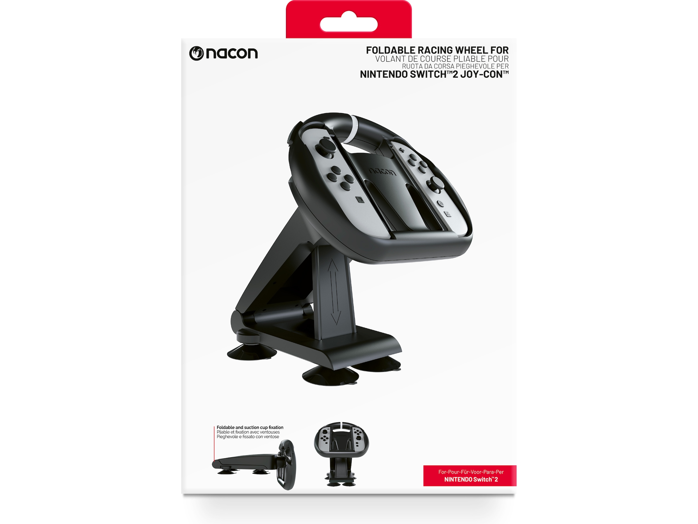 Nacon Foldable Wheel for Nintendo Switch 2 Joy-Con Tilbehør