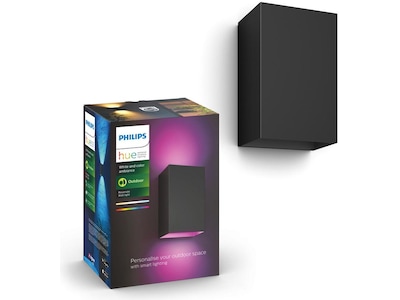 Philips Hue Resonate utendørs vegglampe (sort)