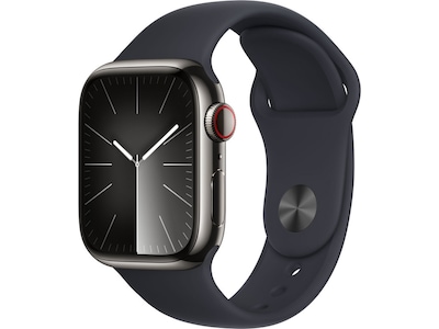 Apple Watch Series 9 GPS + LTE 41mm Rustfritt stål (grafitt)