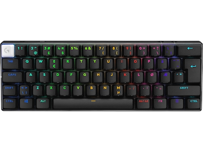 Logitech G Pro X 60 Lightspeed Tactile trådløst gamingtastatur (sort)