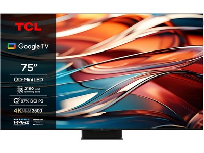 TCL 85" 85C855 QLED Pro 4K Google TV 144Hz