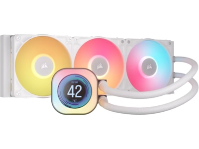 Corsair iCUE LINK TITAN 360 RX LCD AIO Kjøler (hvit)