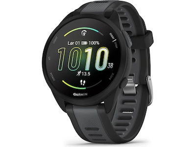 Garmin Forerunner 165 Music 43mm GPS (sort/skifergrå)
