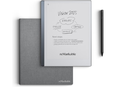 reMarkable 2 10,3" 8GB inkl. Marker Plus og Book Folio (grå polymervev)
