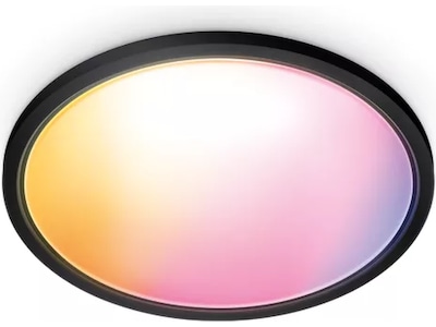 WiZ SuperSlim RGB Taklampe 22W (sort)