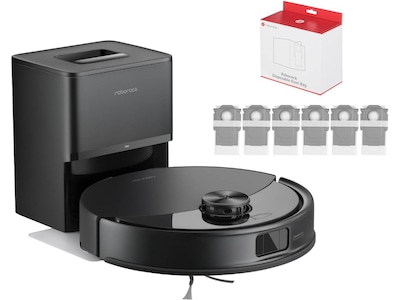 Roborock Q10 VF+ Robotstøvsuger (svart) + støvposer