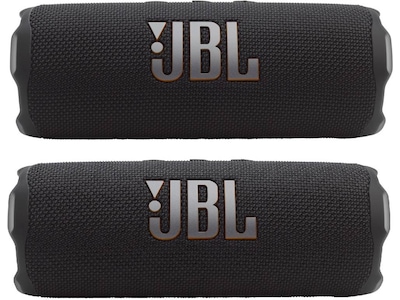 JBL Flip 7 trådløs bluetooth-høyttaler (sort) 2-pakning