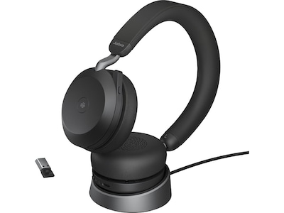 Jabra Evolve2 75, Link380a MS Stereo Stativ sort