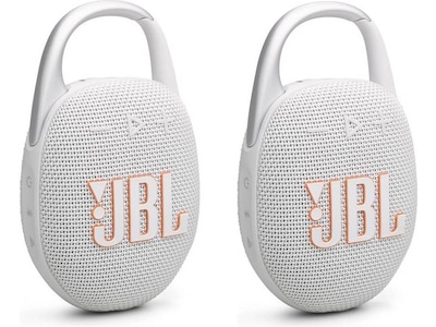 JBL Clip 5 Trådløs bluetooth-høyttaler (hvit)