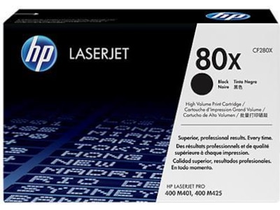 HP Toner 80X Sort Lasertoner