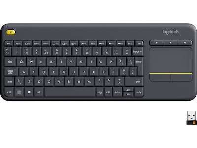 Logitech K400 Plus Trådløs Tastatur Grå