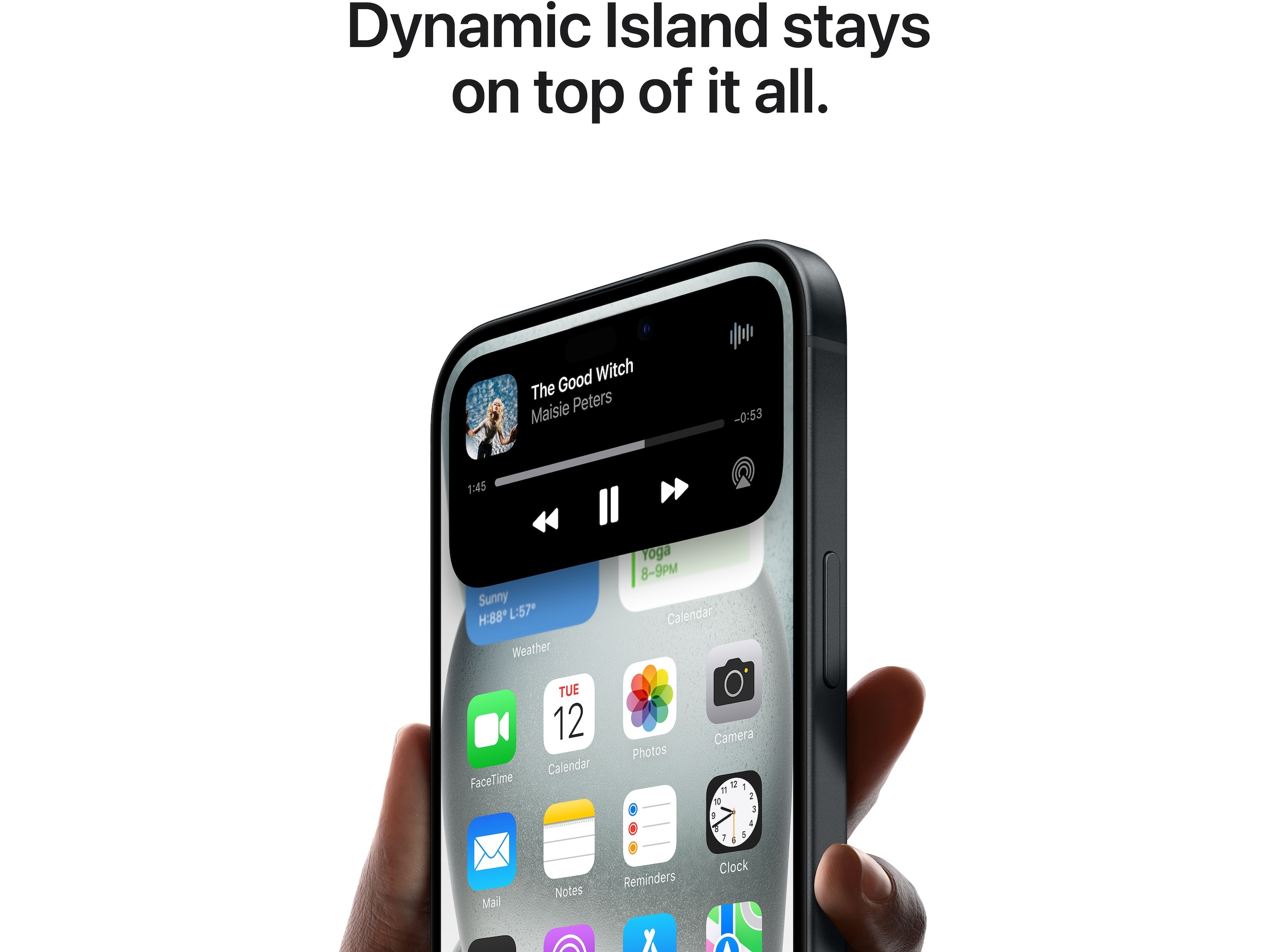 iPhone 15 128GB (sort) Mobiltelefoner