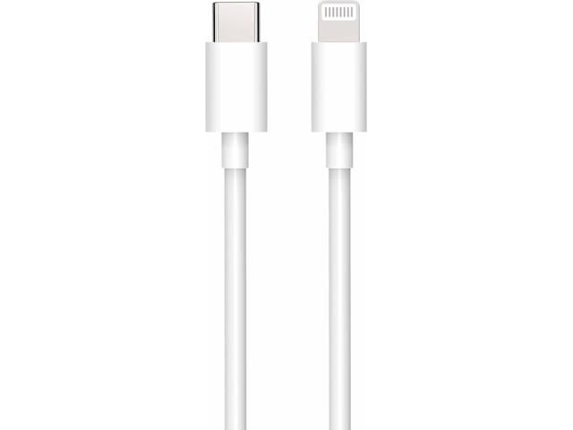 Lightning til USB-C kabel 2m (hvit) USB-kabler