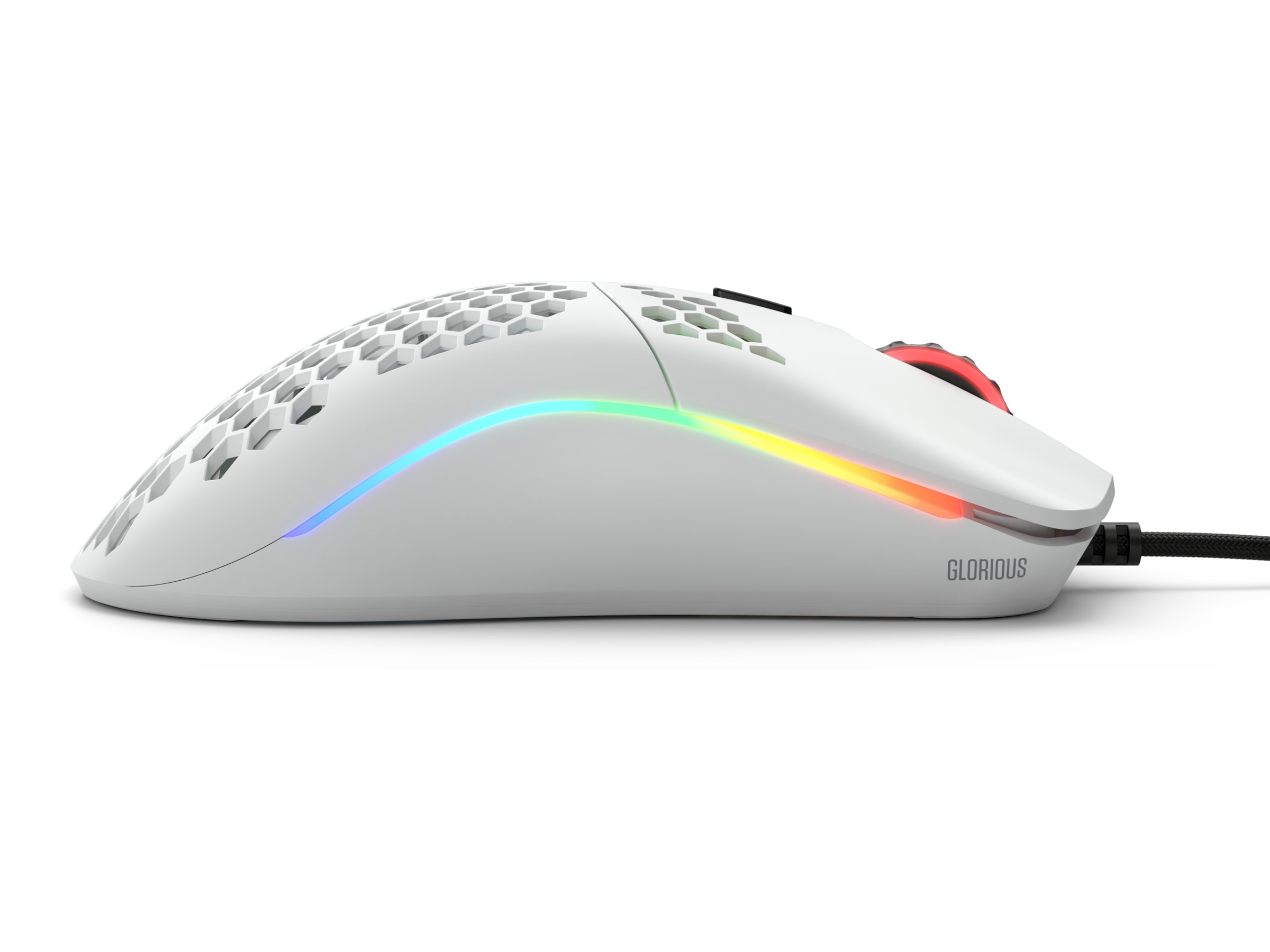 Glorious Model O Gamingmus (matt hvit) Gamingmus