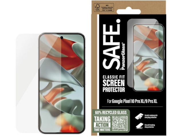 PanzerGlass SAFE. Pixel 10 Pro XL/9 Pro XL Skjermbeskytter Skjermbeskyttelse
