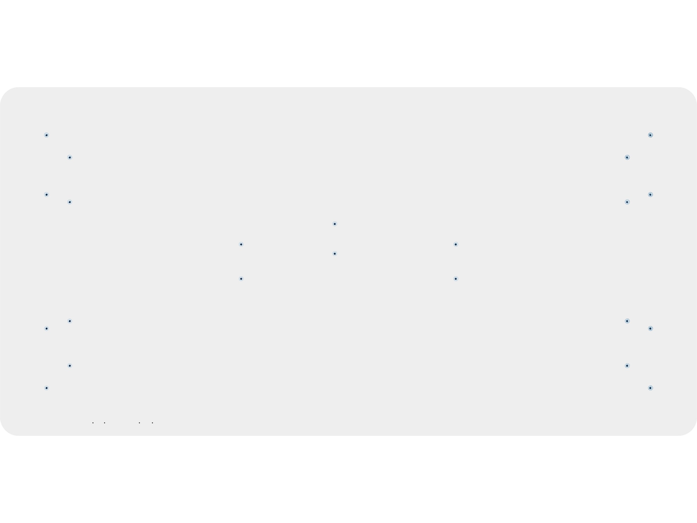 iiglo Skrivebordsplate 150cm (hvit) Bordplate