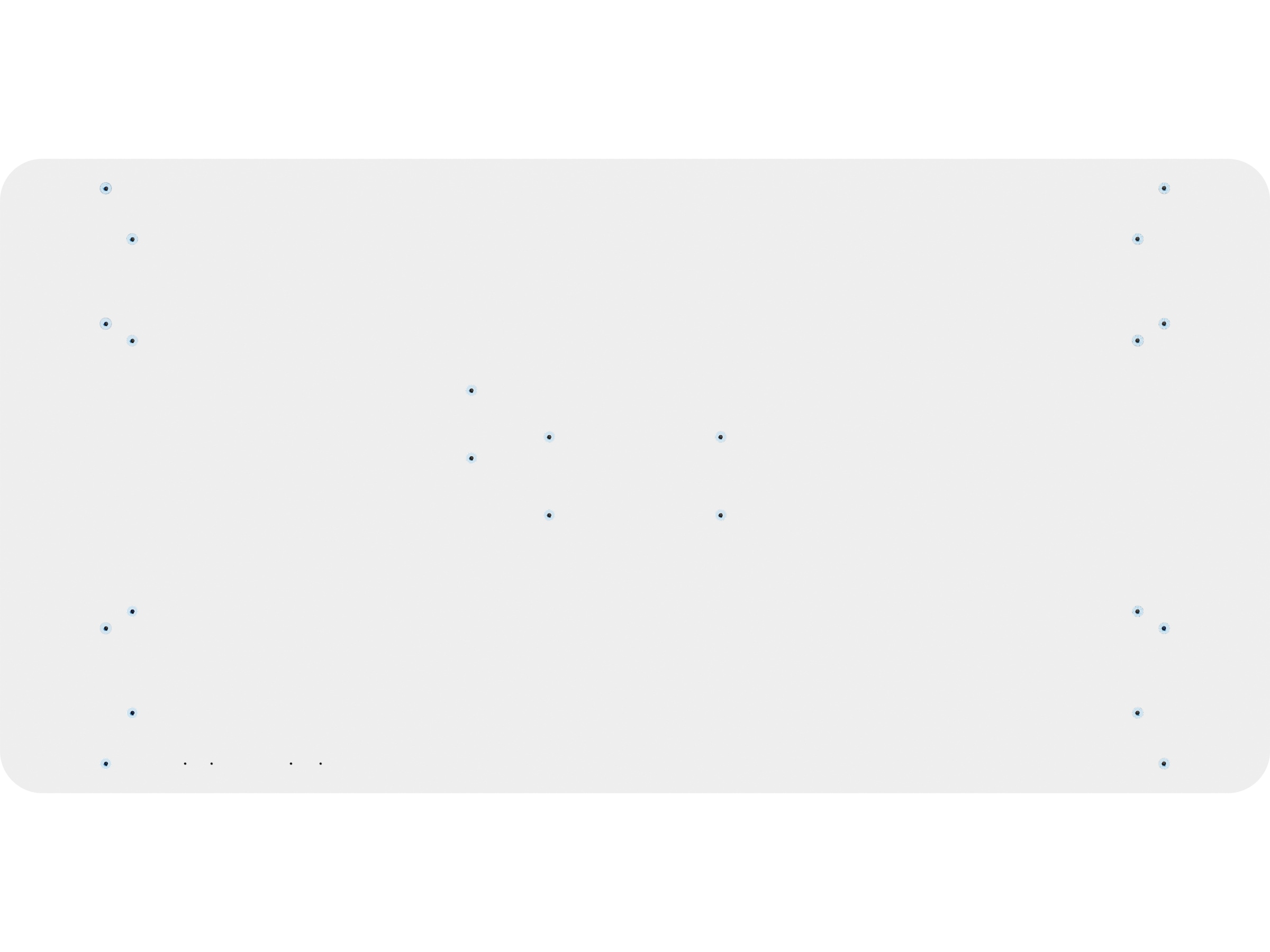 iiglo Skrivebordsplate 120cm (hvit) Bordplate