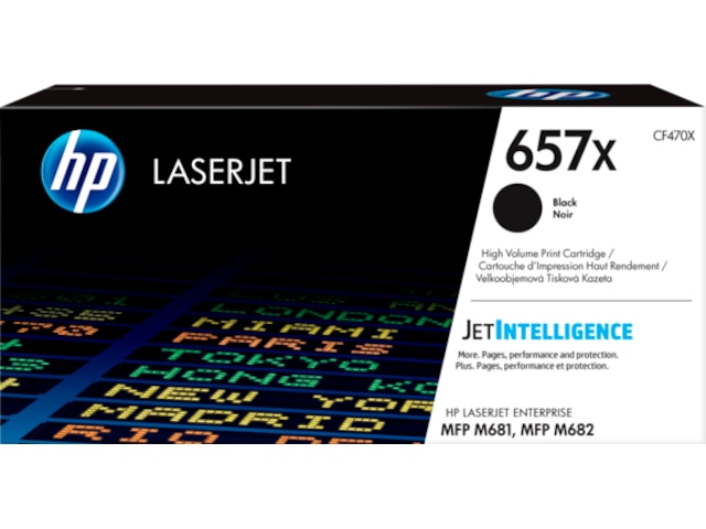 HP Toner 657X Sort Lasertoner