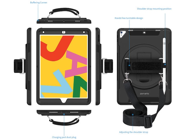 4smarts iPad 10,9" / 11" Rugged Case Grip Deksel til nettbrett