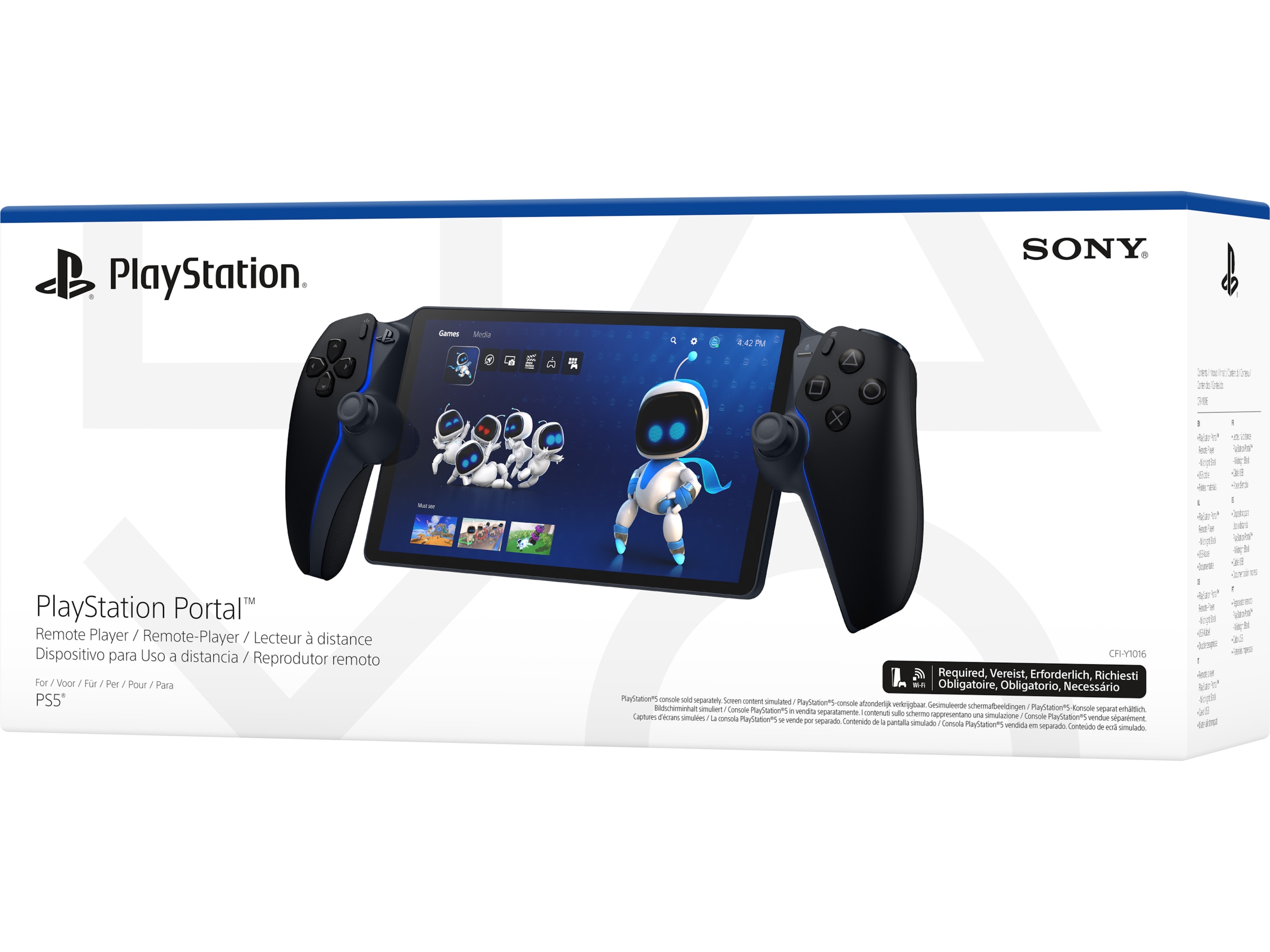 PlayStation Portal Remote Player (Midnight Black) Tilbehør til PS5