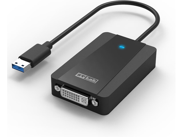 USB-A til DVI Adapter (sort) Kabeladaptere & overganger