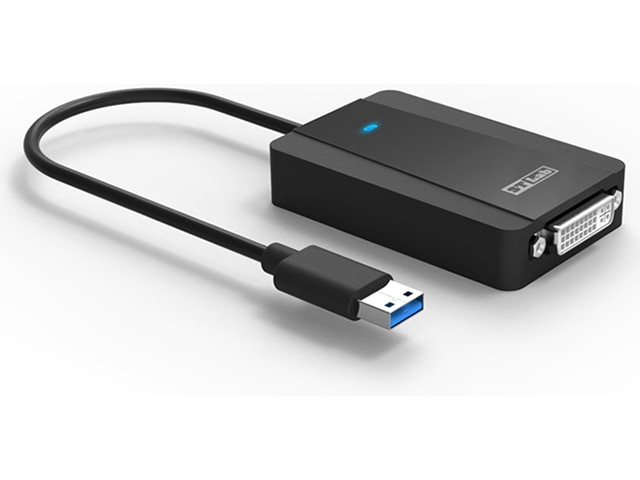 USB-A til DVI Adapter (sort) Kabeladaptere & overganger