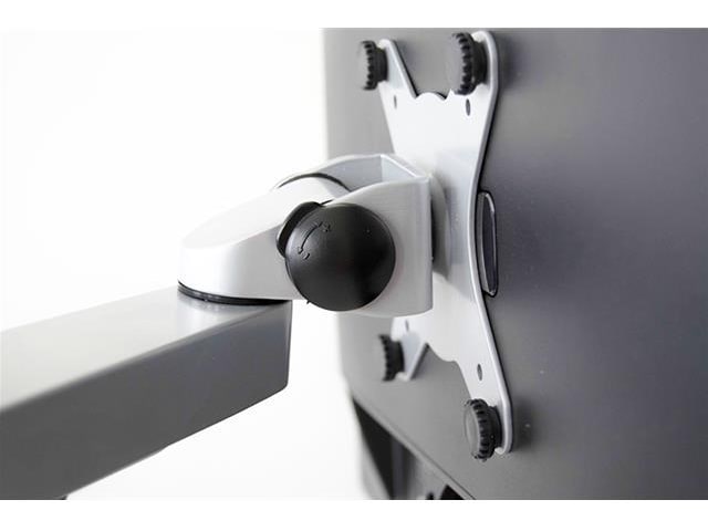 KENSON Monitorarm med gasslift (sølv) Bord og veggfeste