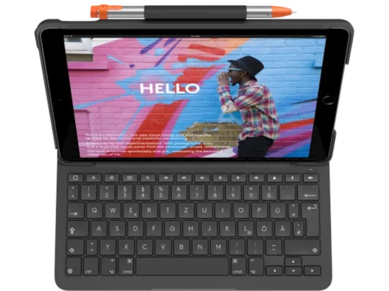 Logitech iPad 10,9" / 11" Slim Folio Tastaturdeksel (grafittgrå) Deksel til nettbrett