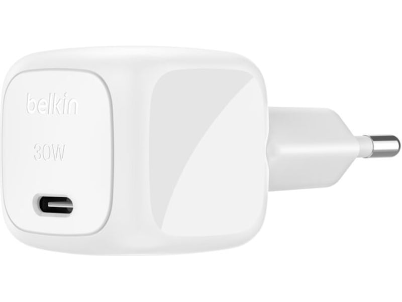 Belkin BoostCharge 30W USB-C lader (hvit)