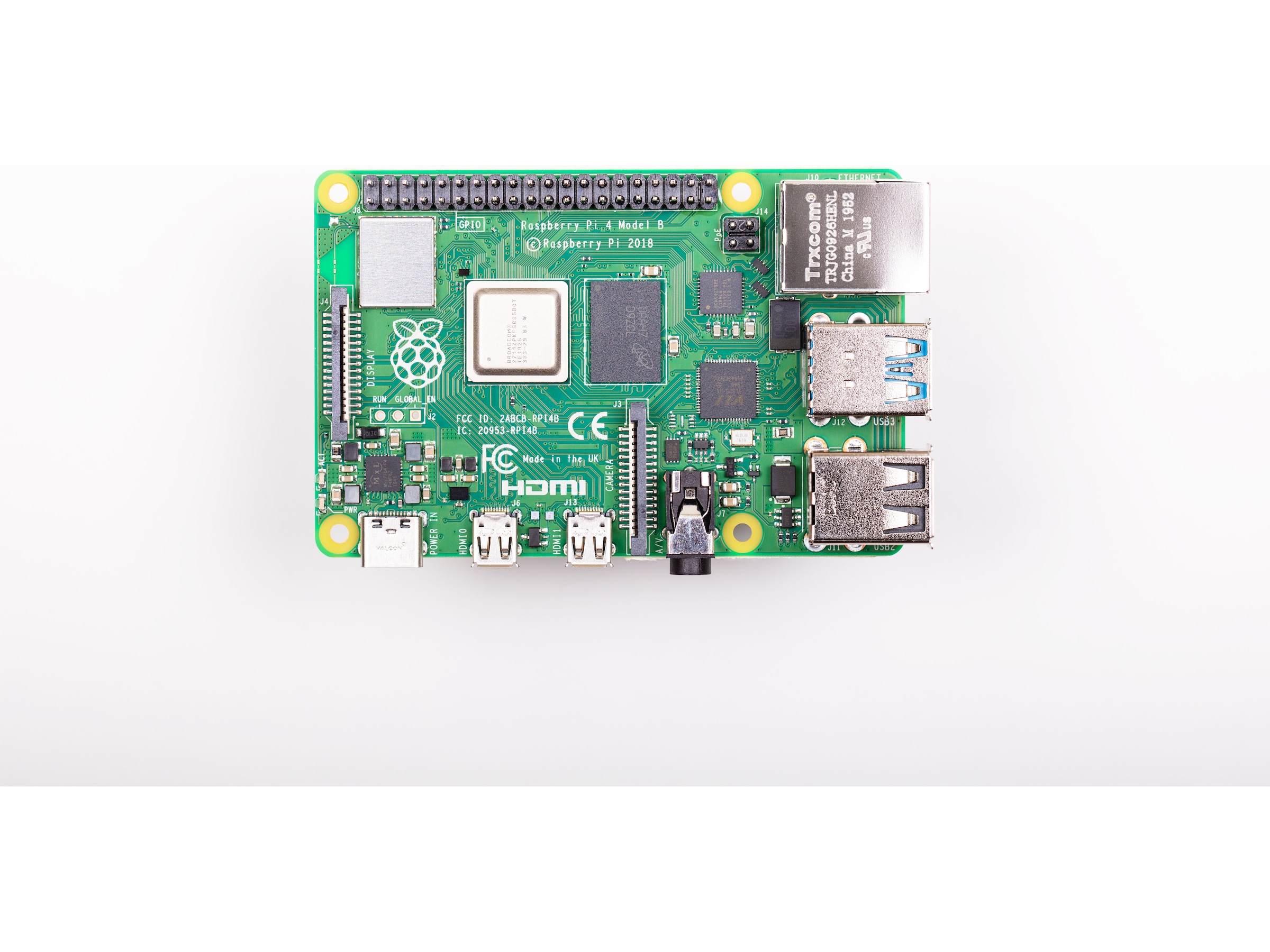 Raspberry Pi 4 Model B, 8GB RAM Integrert CPU
