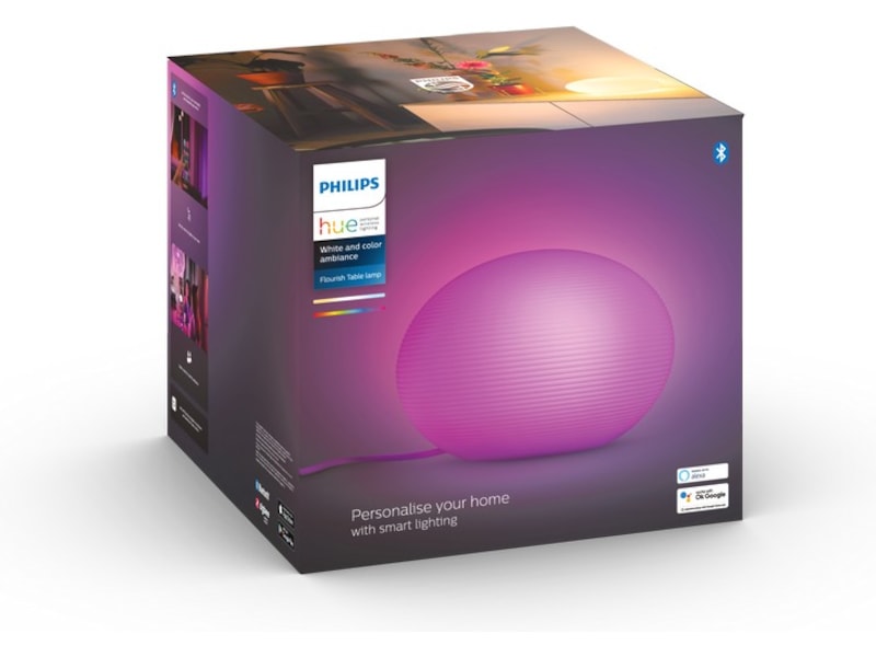 Philips Hue Flourish-bordlys,9.5W 230V (hvit) Bordlampe