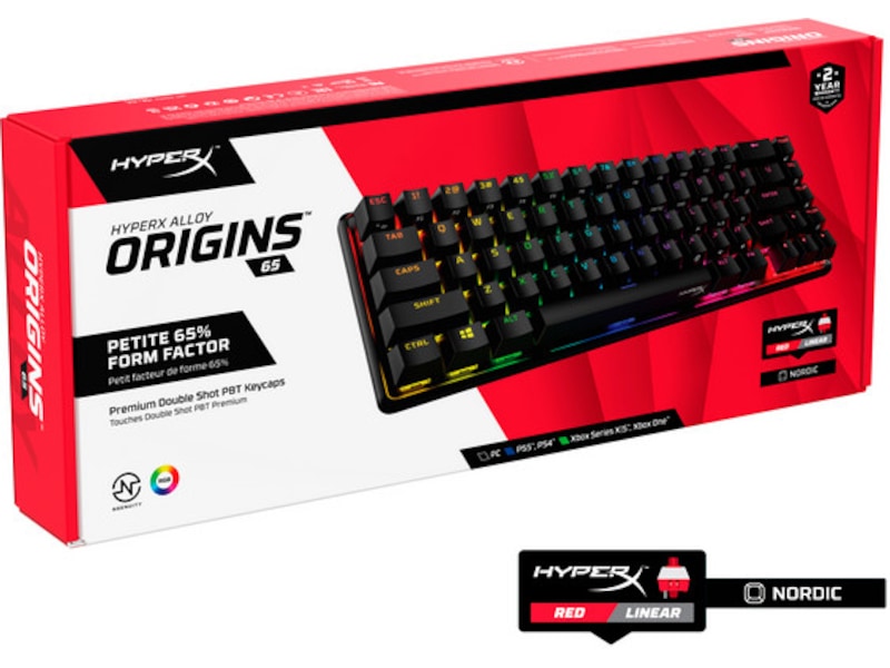 HyperX Alloy Origins 65 Gamingtastatur (sort) Gamingtastatur