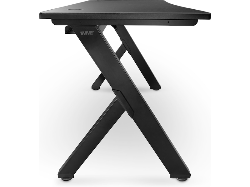 Svive Cygnus Gaming Desk matt sort med grå sømmer Gaming desk