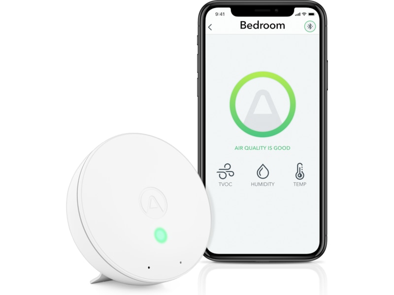 Airthings Wave Mini luftkvalitetsmåler (hvit) Luftkvalitetsmålere
