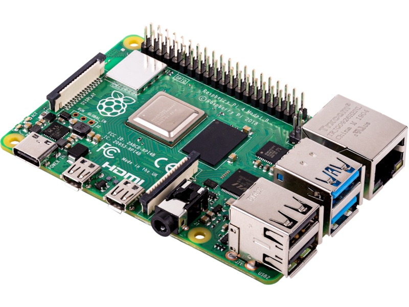 Raspberry Pi 4 Model B, 4GB RAM Integrert CPU