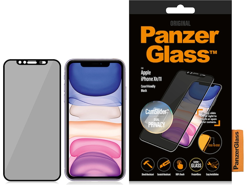 PanzerGlass iPhone XR / 11 CamSlider Skjermbeskytter Skjermbeskyttelse