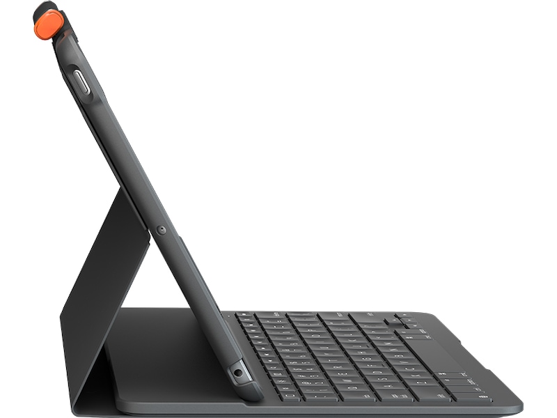Logitech iPad 10,2" Slim Folio Tastaturdeksel (grå) Deksel til nettbrett