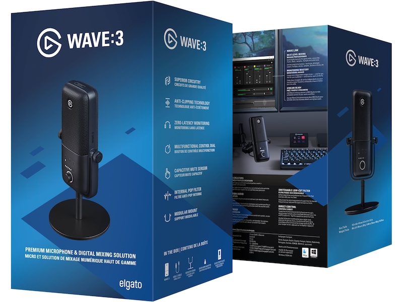 Elgato Wave 3 Mikrofon og Mixer Mikrofon
